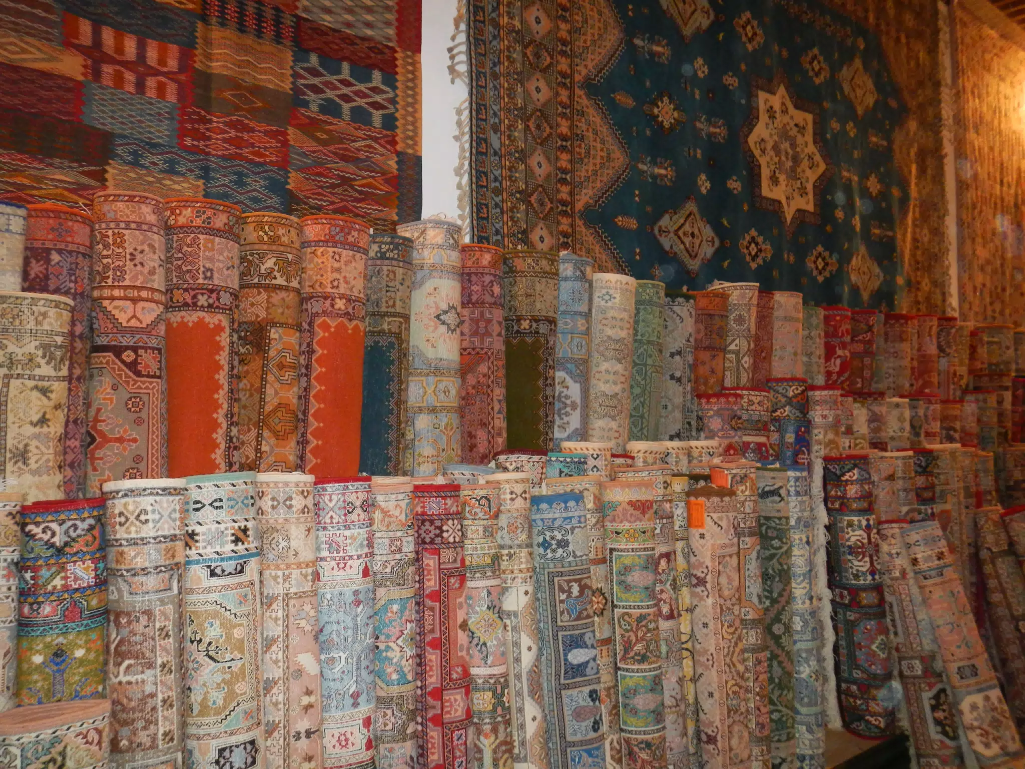 Rugs in Shop in Fez, Morocco