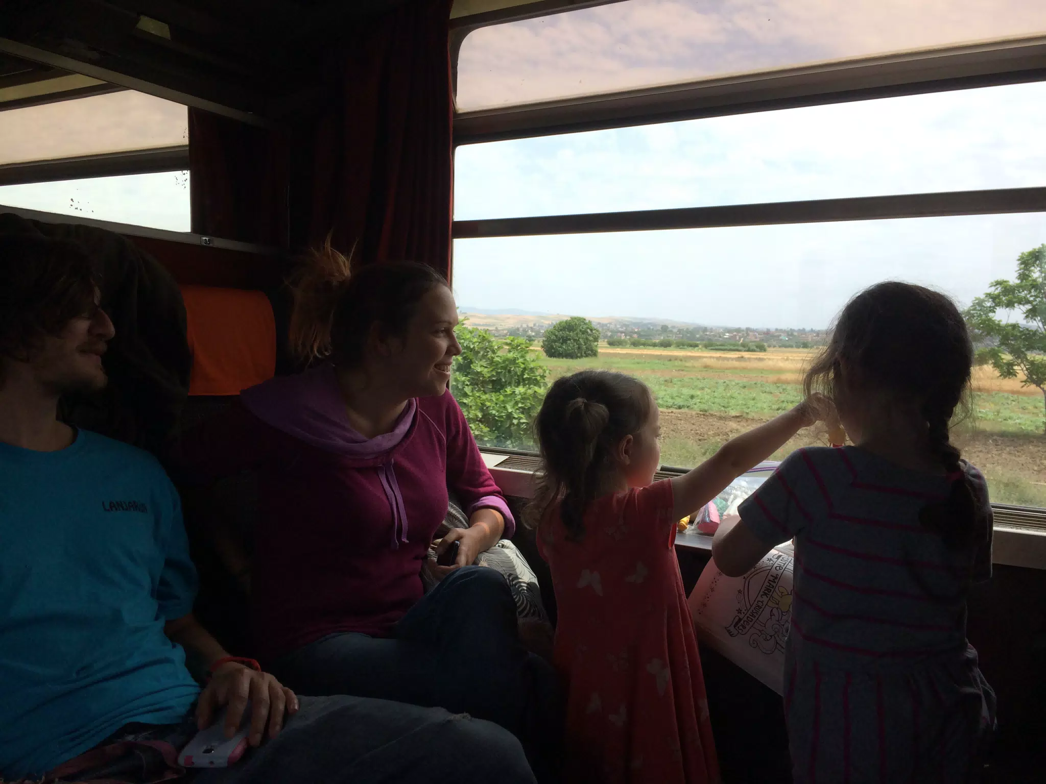 On the Train in Morocco