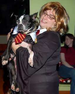 Oreo and Dominica in Costume at the Eleven80 Halloween Party