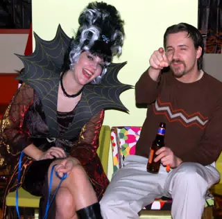 Pam and Ryan at the Eleven80 Halloween Party