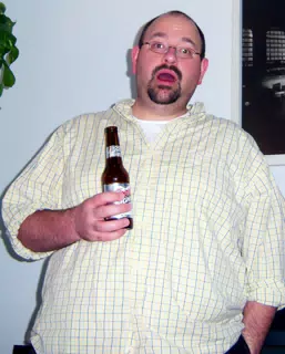 Scott Alan Miller with a Coors before Chu Chu Rocket