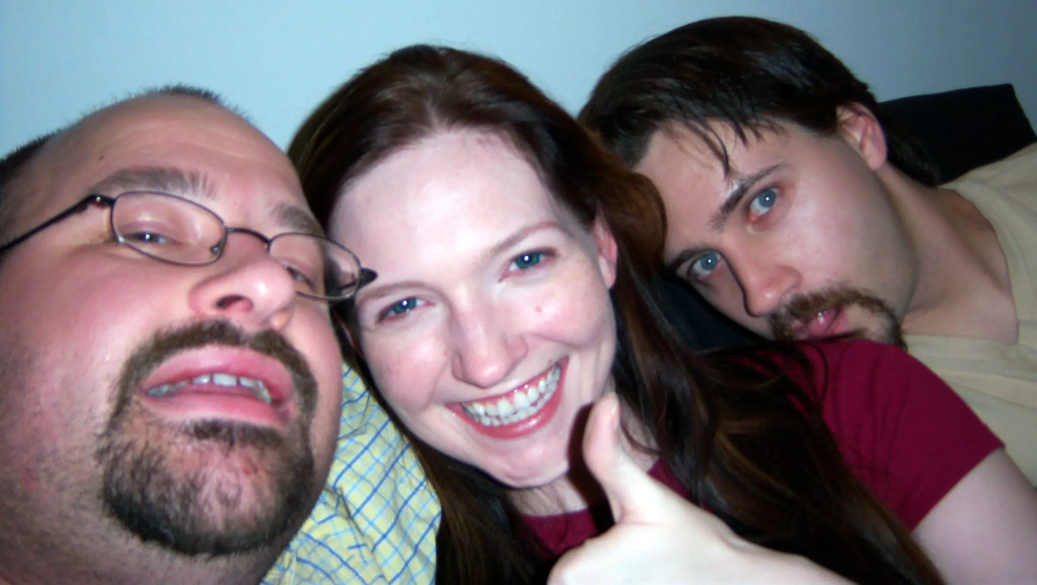 Scott, Linnea and Ryan playing Chu Chu Rocket