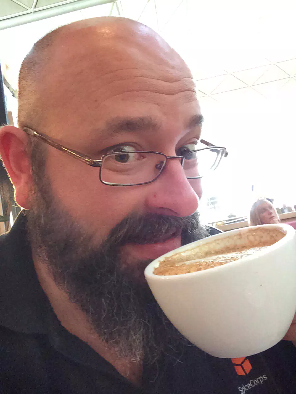Enjoying Some Coffee in London