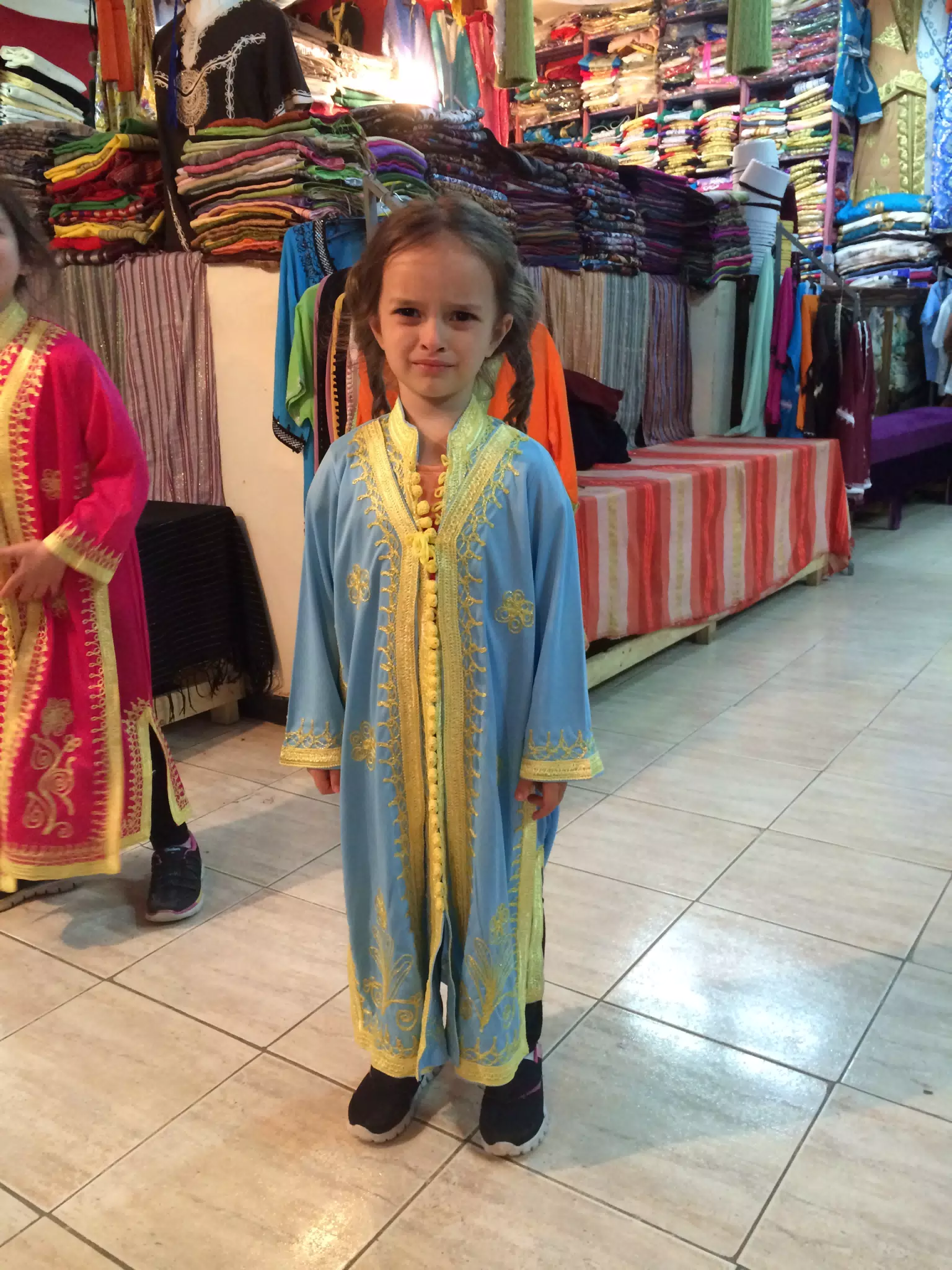The Girls Trying on Moroccan Dresses
