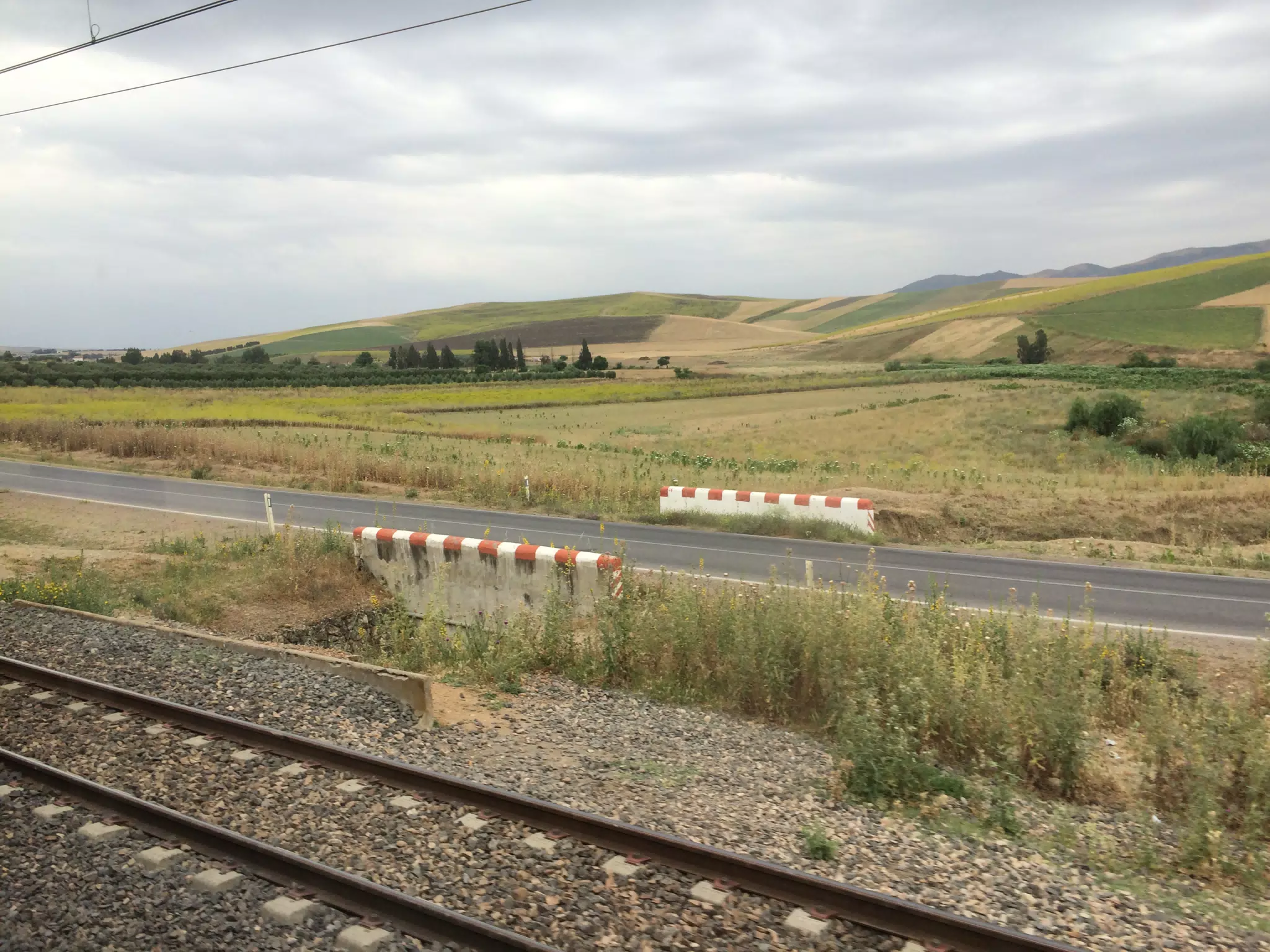 On the Train in Morocco