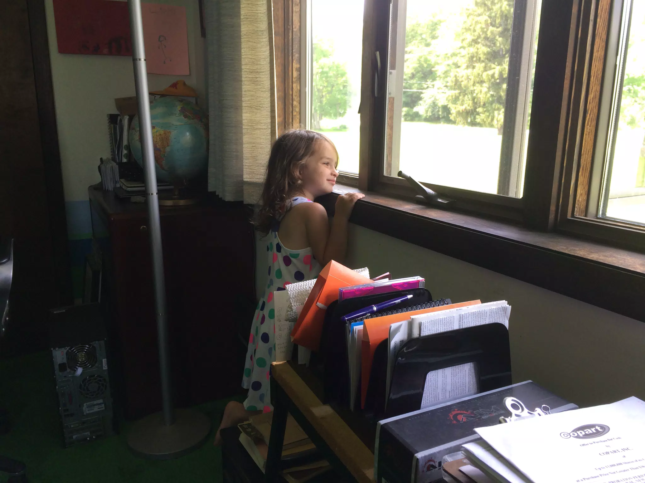 Luciana at Grandpa's