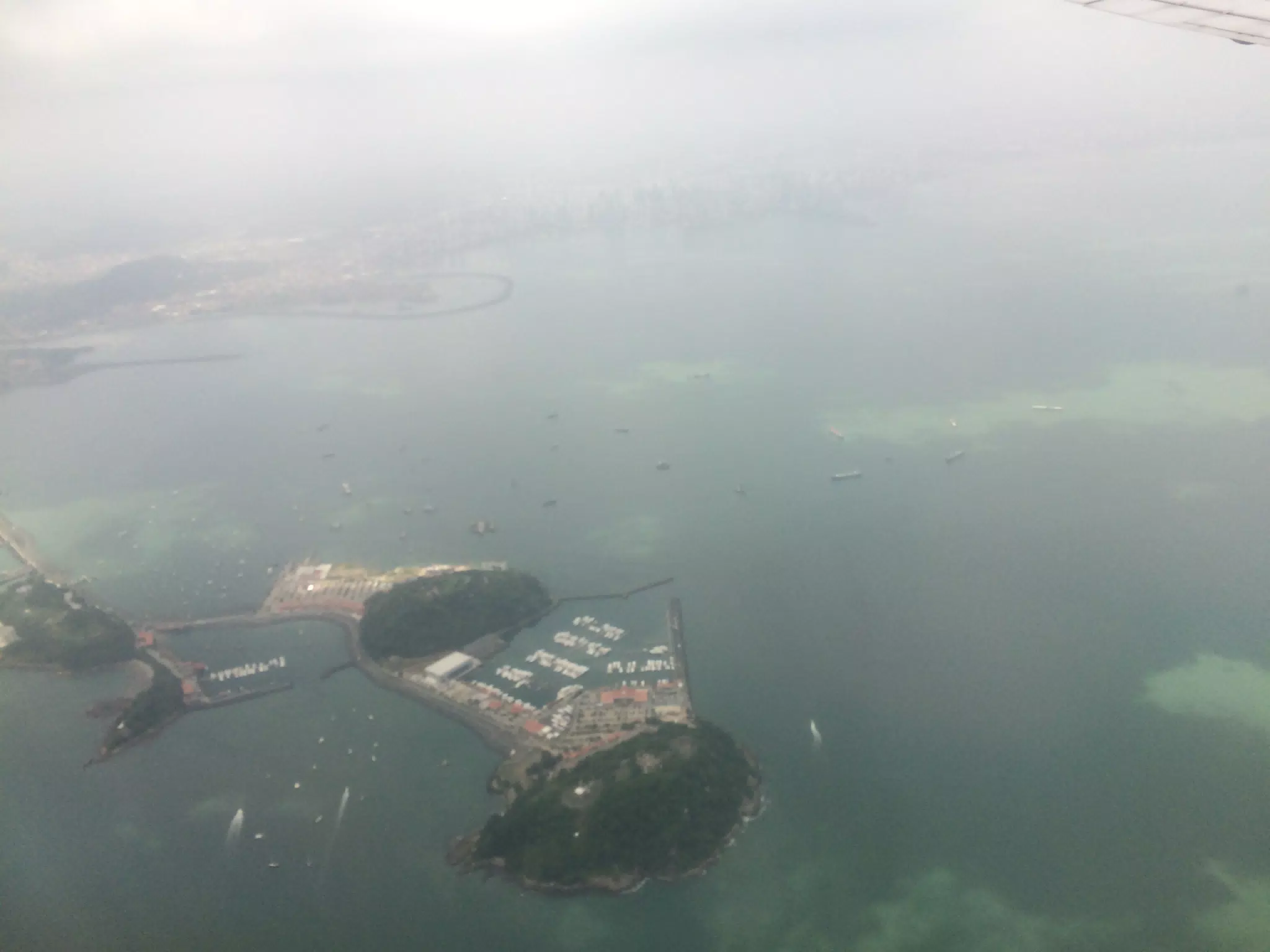 Flying into Panama