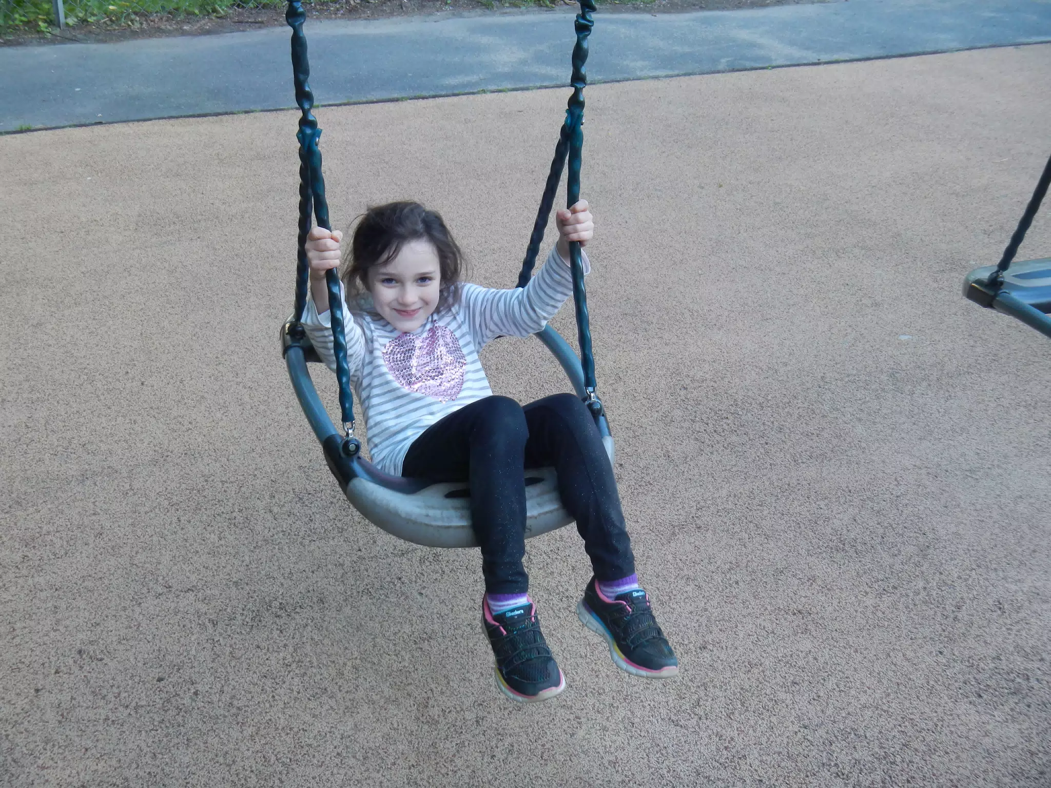 Liesl on Swing in Oslo, Norway