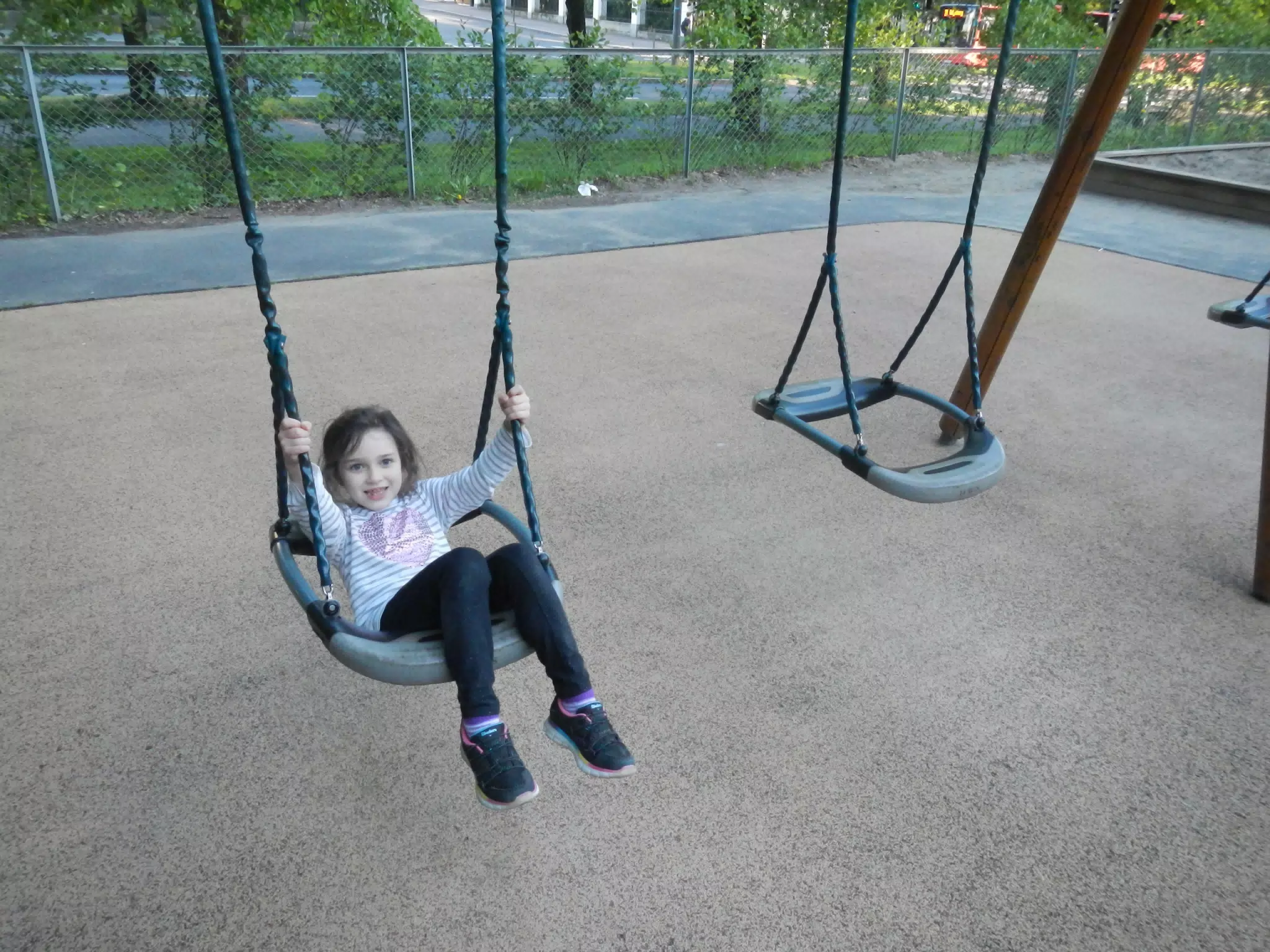 Liesl on Swings