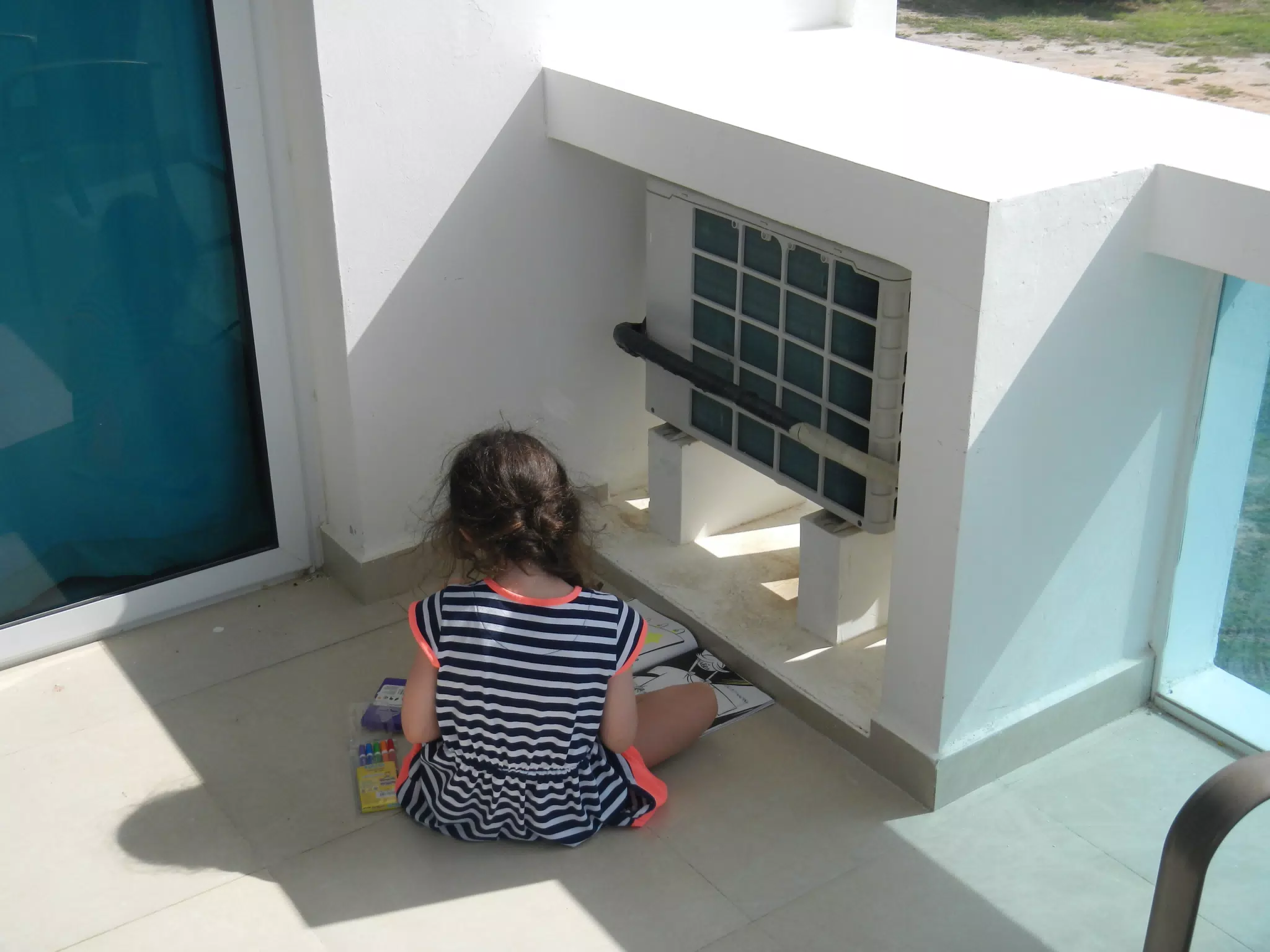 On the Balcony at the Apartment in Panama