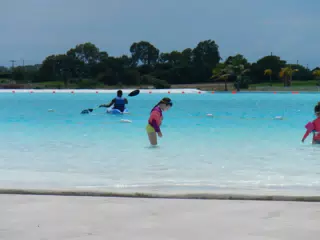 Liesl in the Salt Water Lagoon