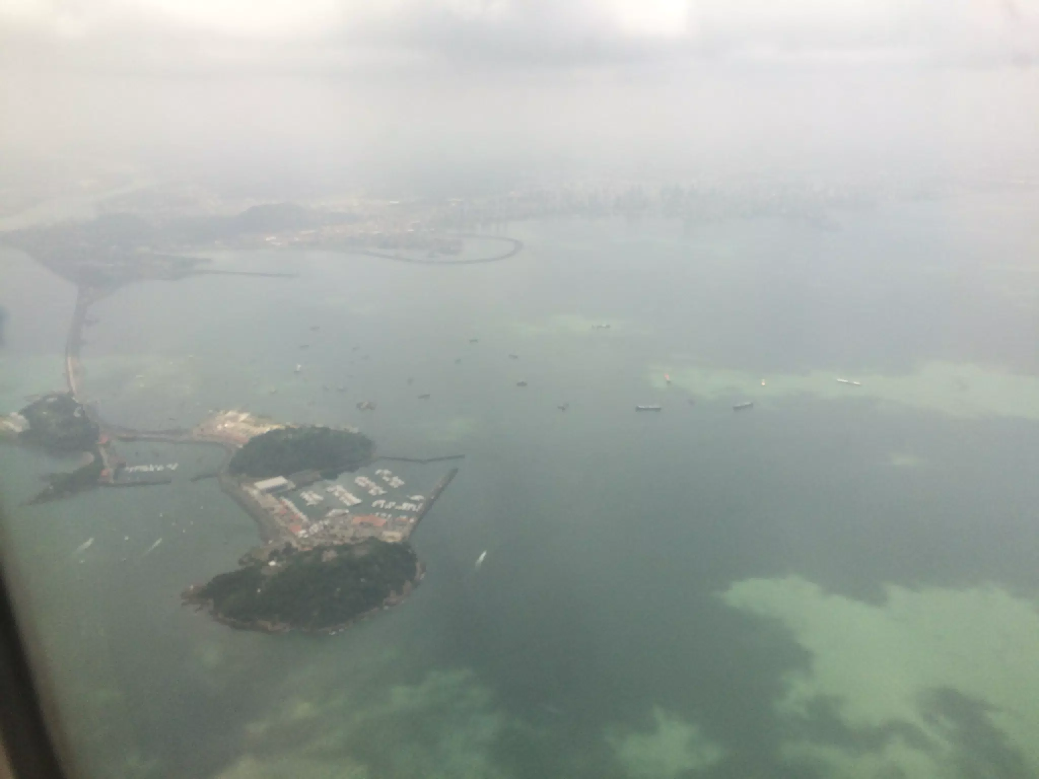 Flying into Panama