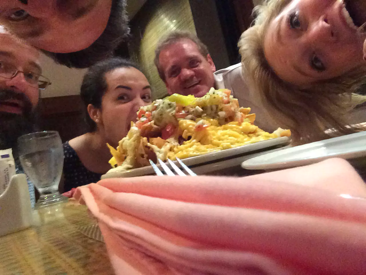 Paul, Scott, Maria, Bob, and Brynn at the Executive Cafe in Panama City