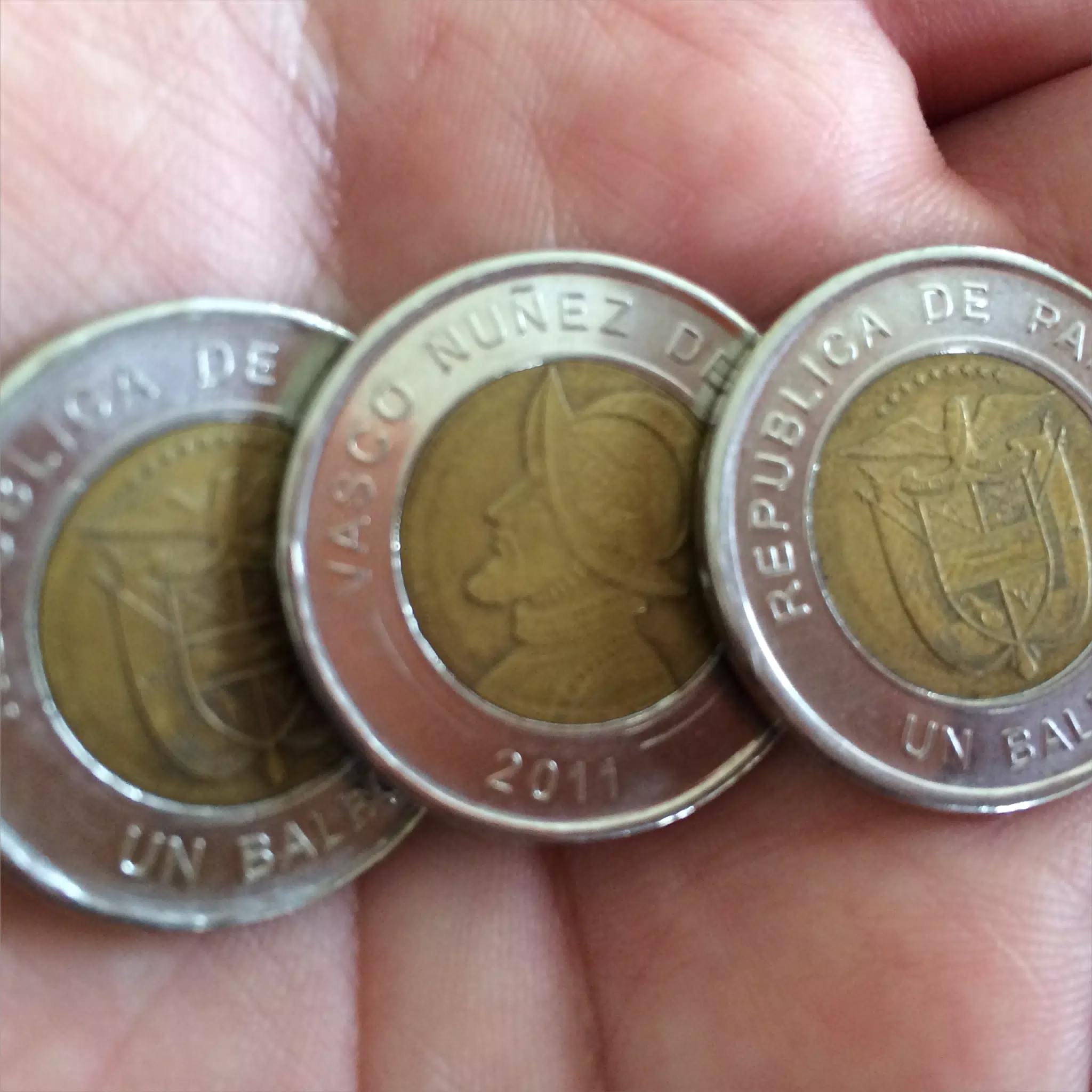 Coins in Central Panama
