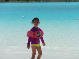 Liesl at the Salt Water Lagoon in Panama