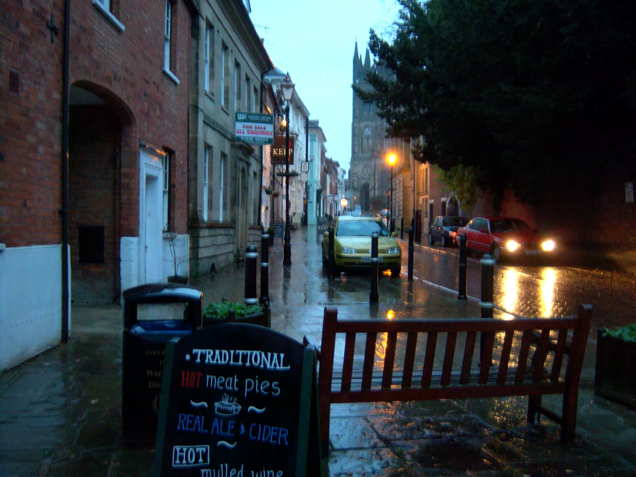 End of Castle Street in Warwick