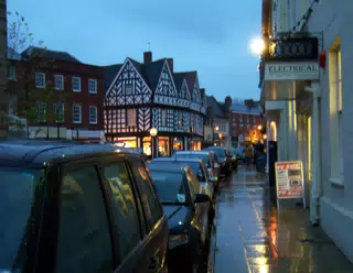 Street in Warwick, England