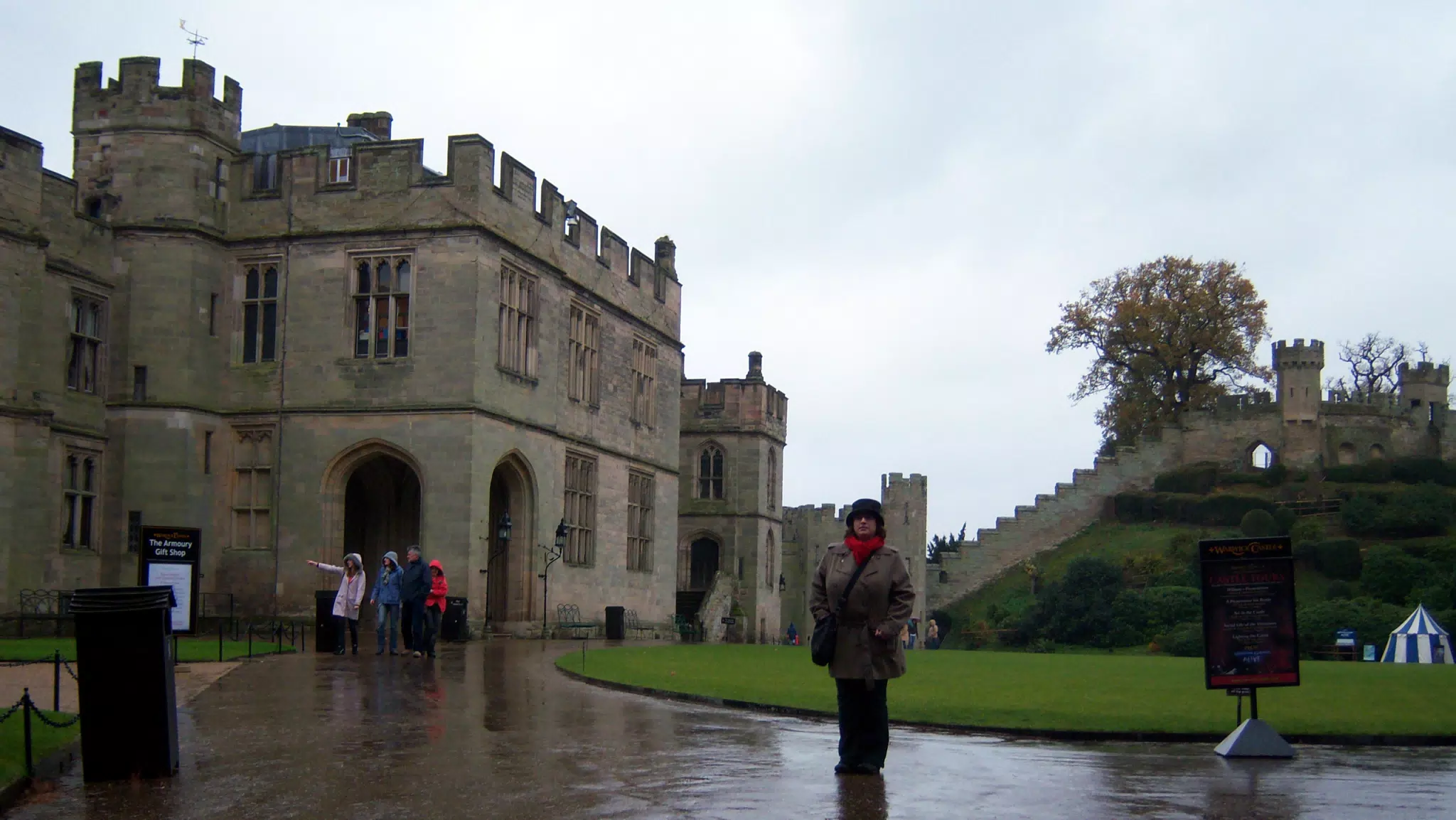 Dominica at Warwick Castle Courtyard