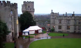 Entrance to Warwick Castle from Guy's Tower