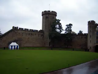 Warwick Castle Main Guy's Tower Across Courtyard