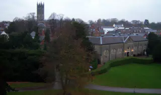 Warwick from Guys Tower at Warwick Castle