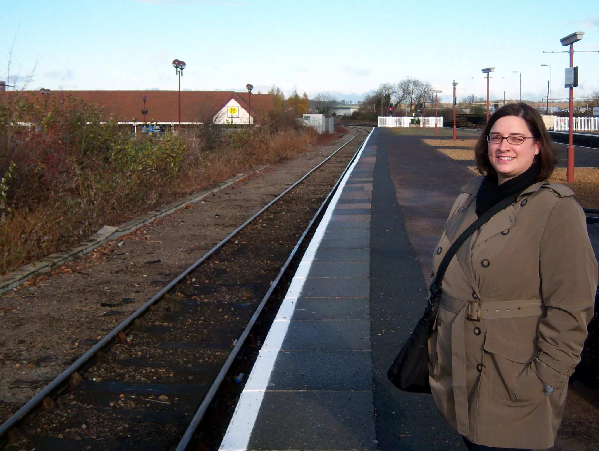 Dominica at the Stratford-upon-Avon Train Station