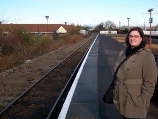 Dominica at the Stratford-upon-Avon Train Station