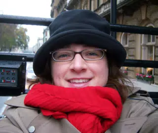 Dominica on the Tourbus in London