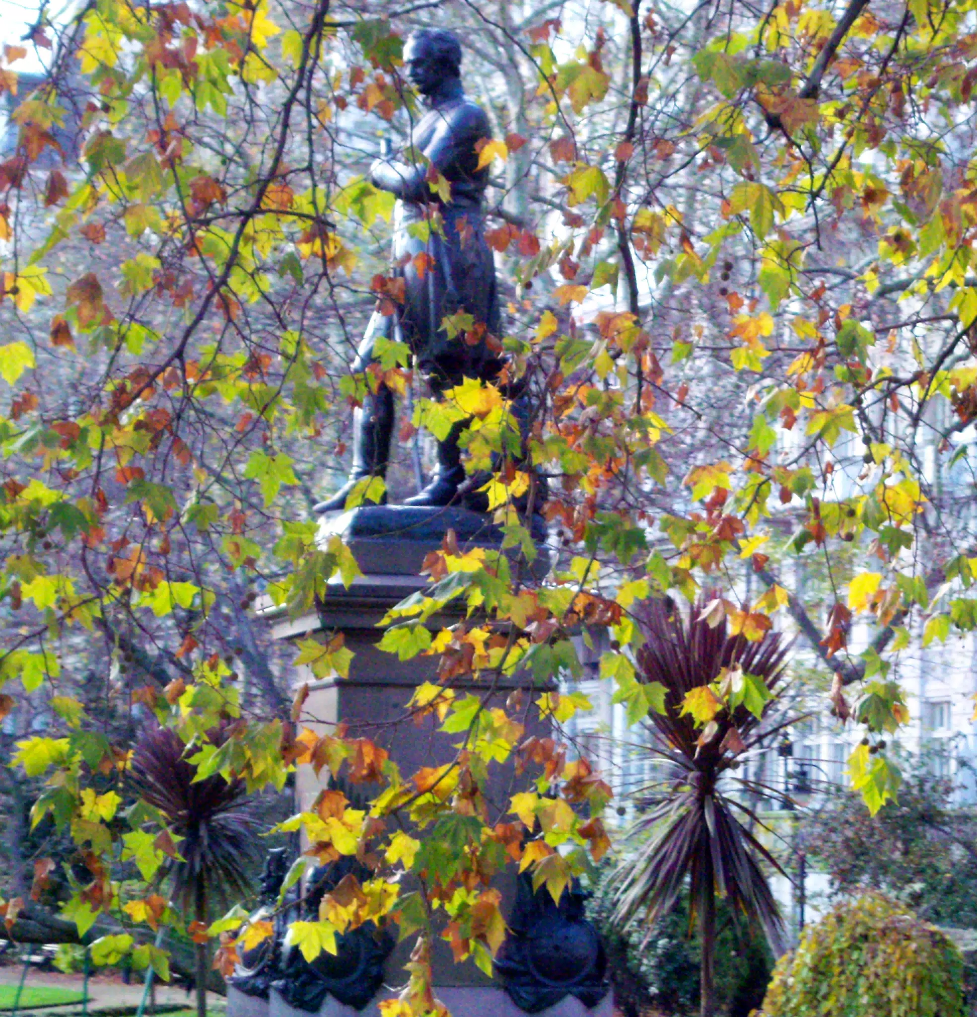 Statue and Foliage