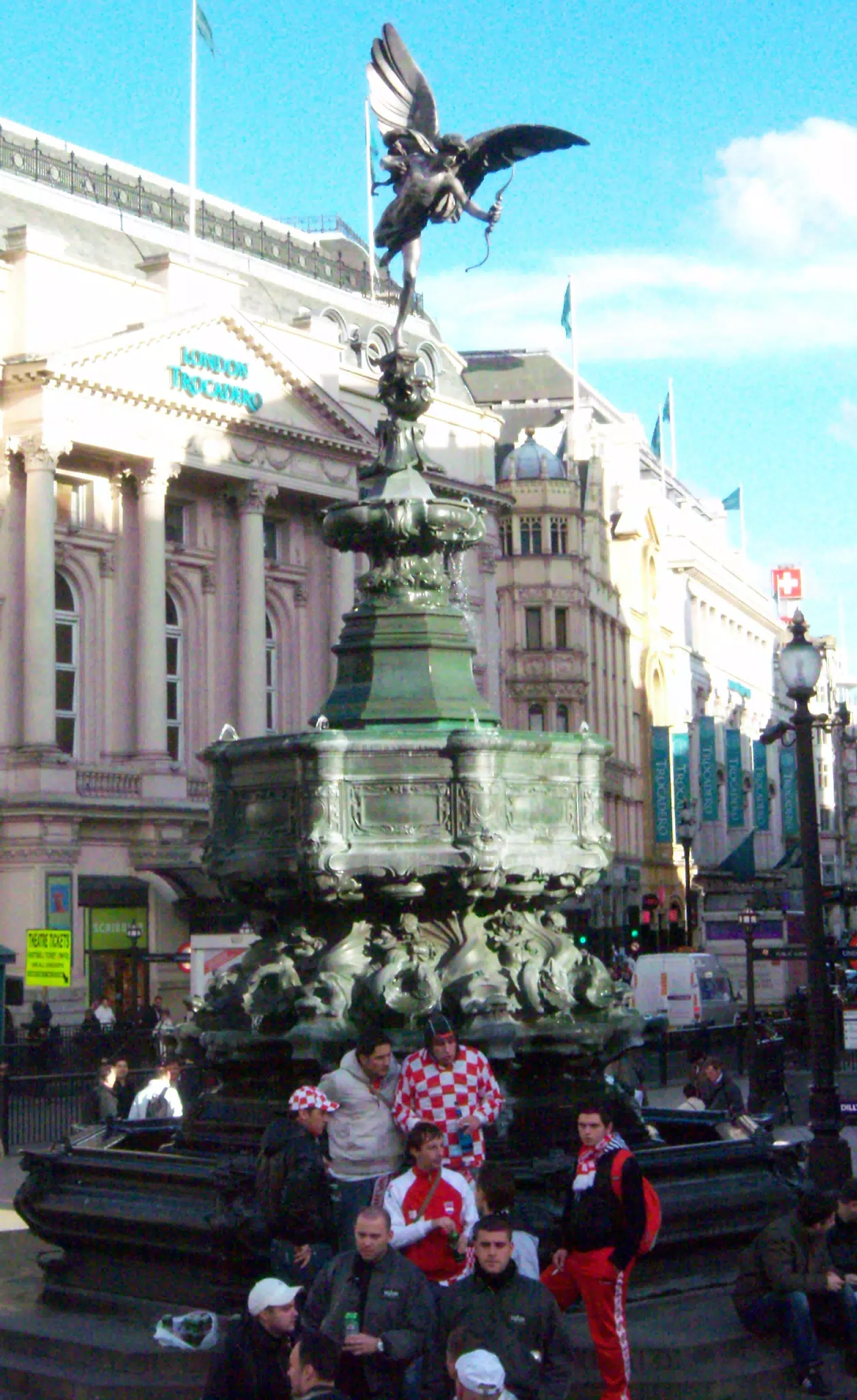 Statue and London Trocadero
