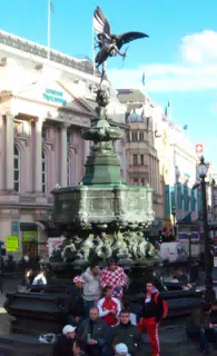 Statue and London Trocadero