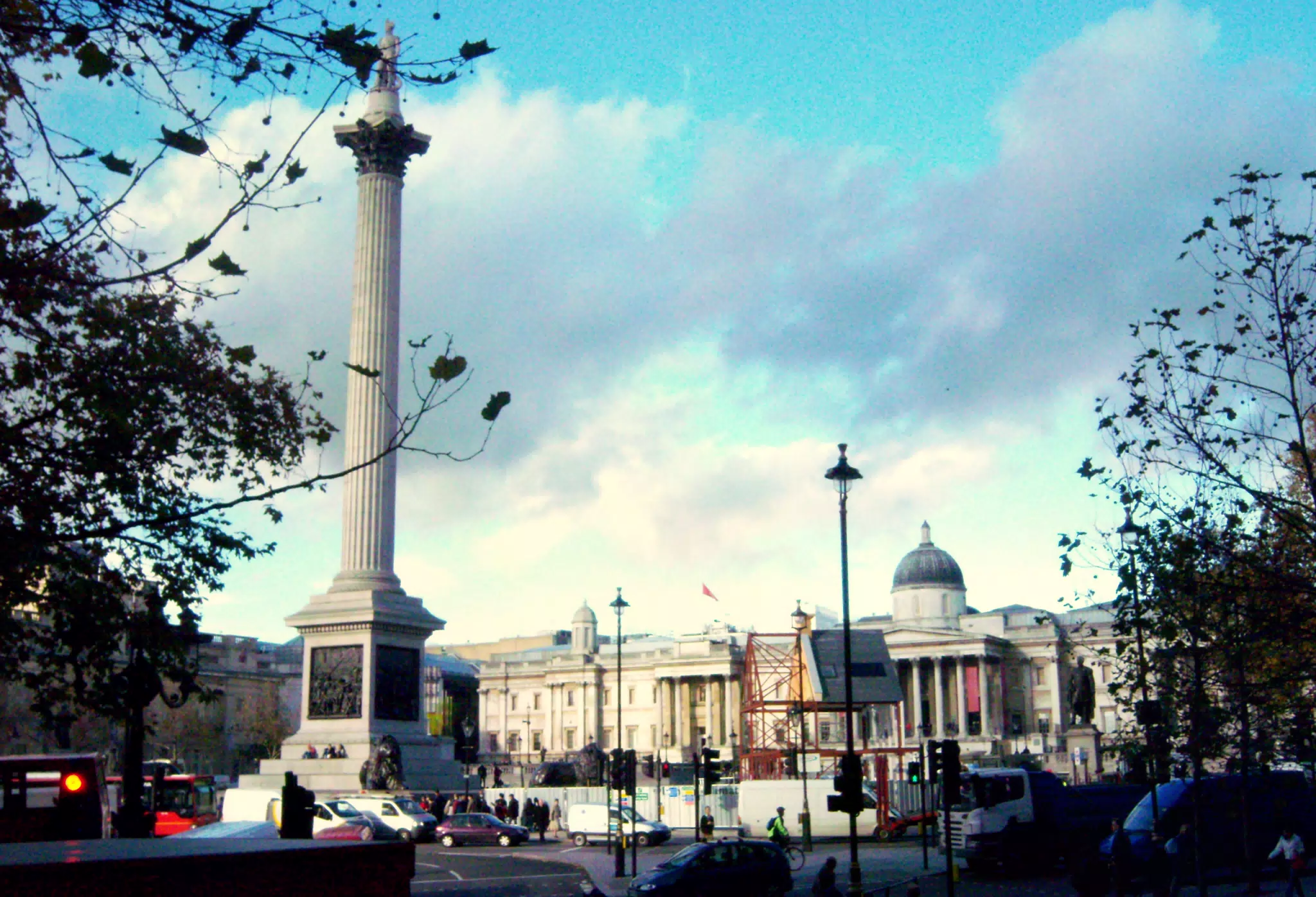 Trafalgar Square in London