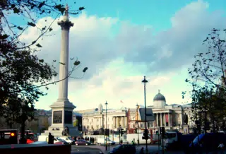 Trafalgar Square in London