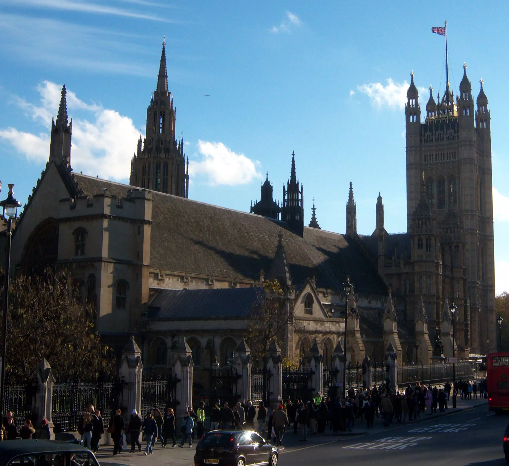 Crowds at Westminster Abbey