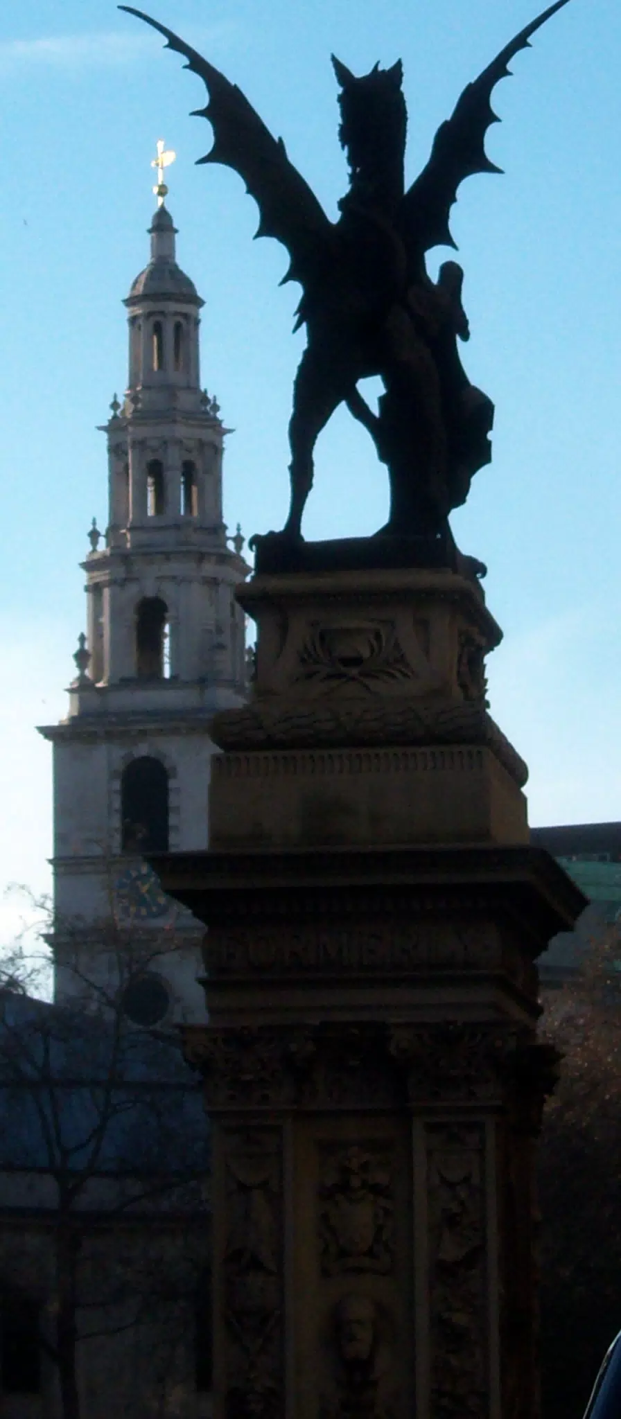 Dragon Statue Guarding City of London