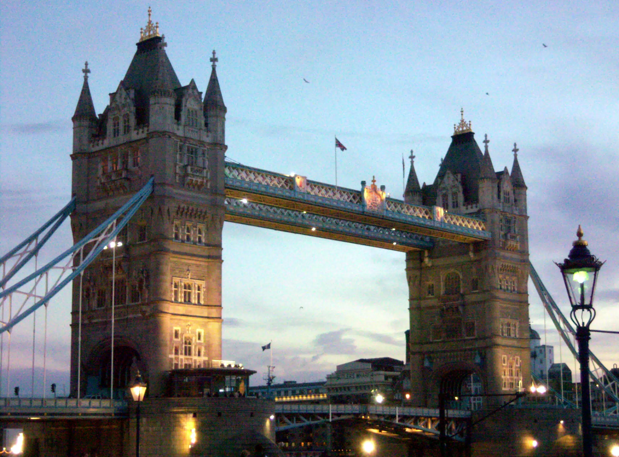 Tower Bridge at Night from Tower of London