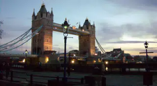Tower Bridge at Night from the Tower of London