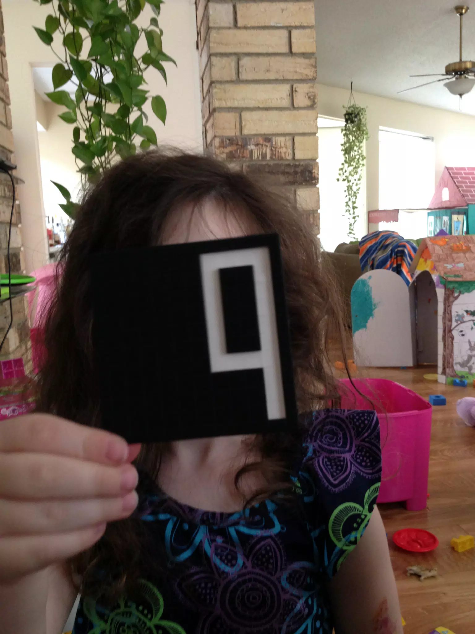 Liesl holding a nine