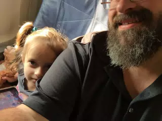 Luciana and Dad in Ciudad de Mexico CDMX