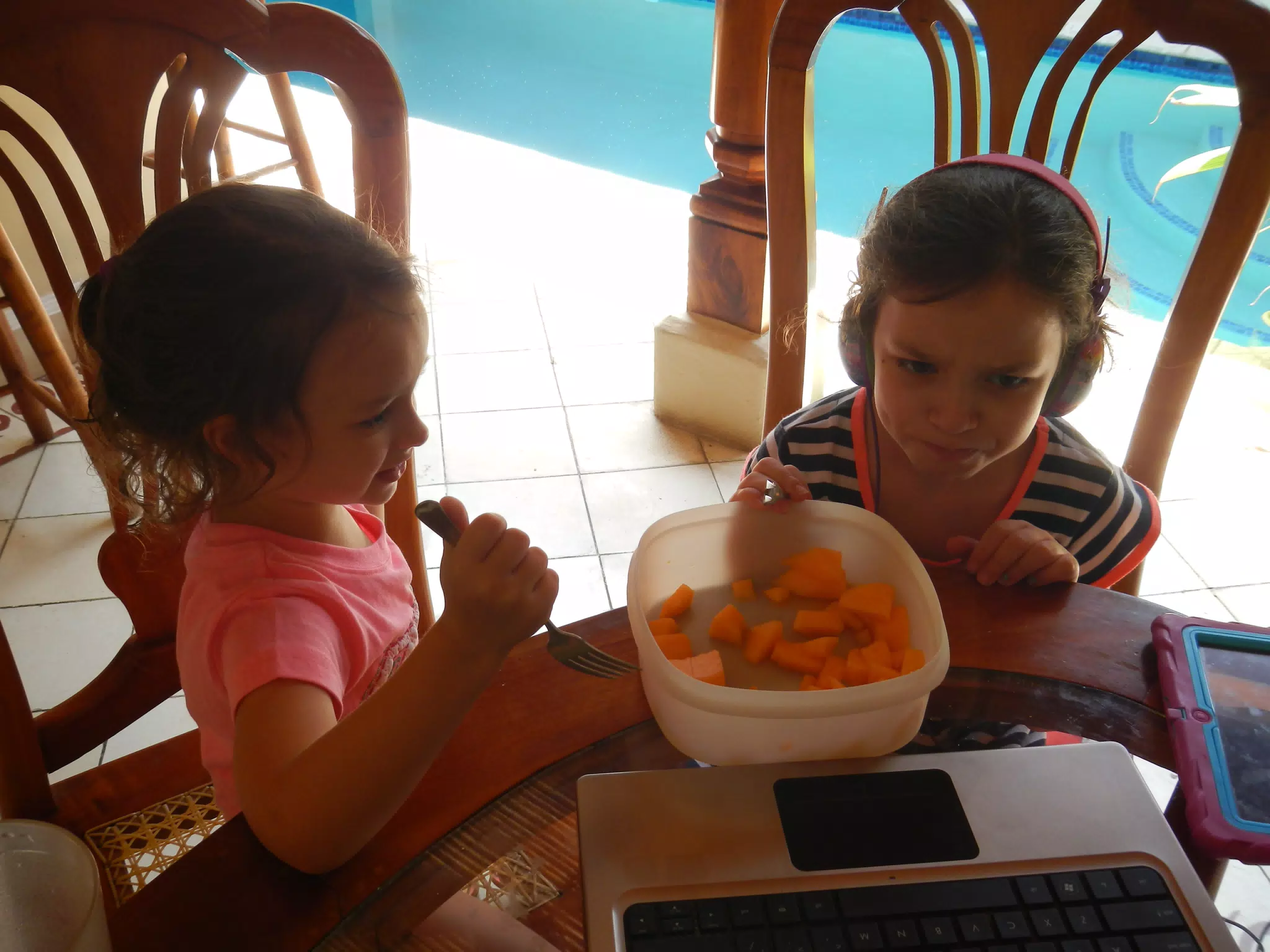 Eating Fresh Cantaloupe