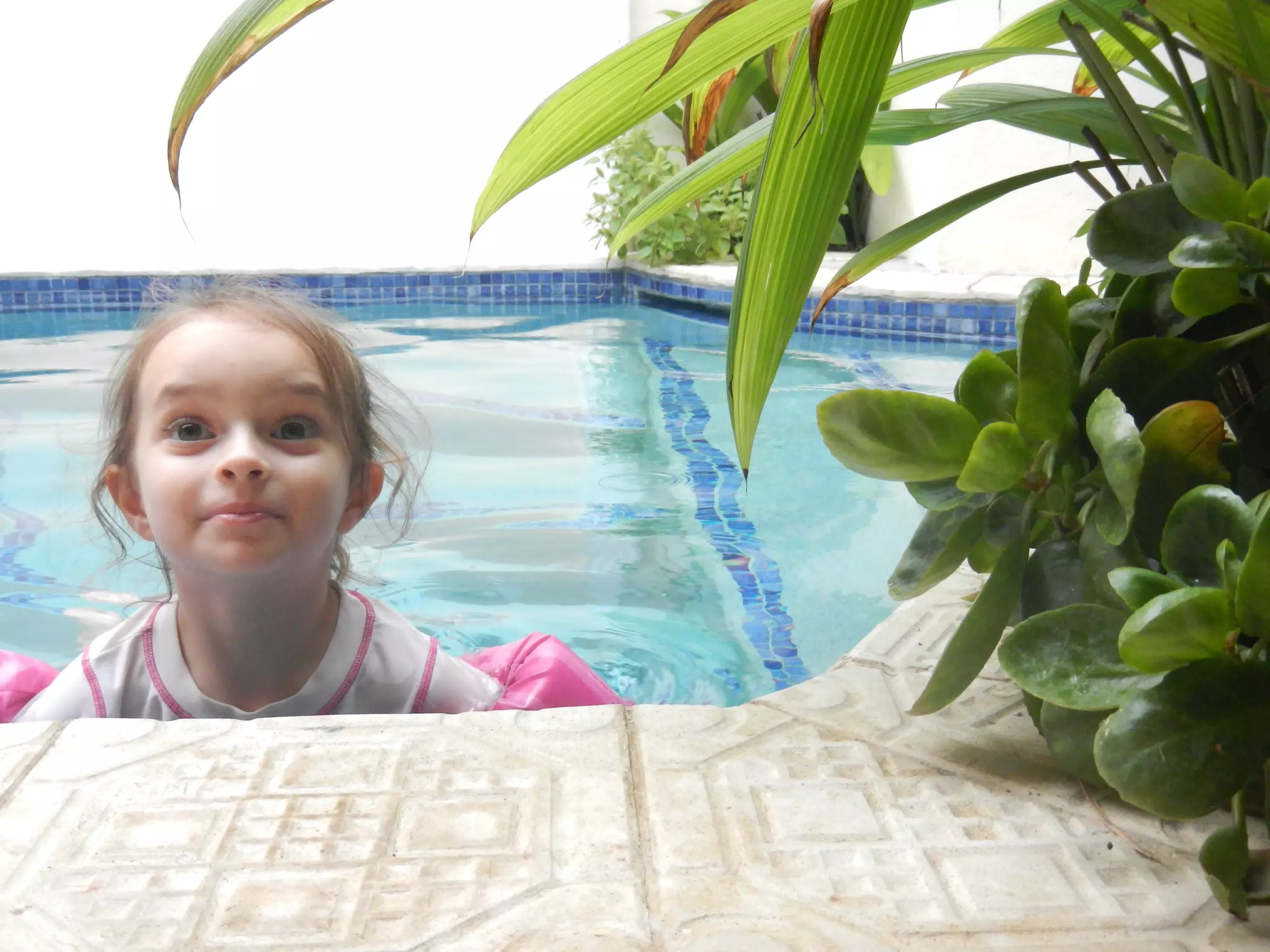 Luciana in the Pool