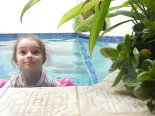Luciana in the Pool
