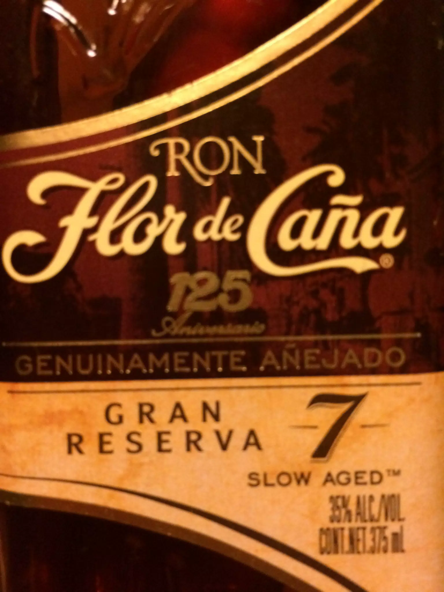 Bottle of Flor de Cana Rum in Nicaragua