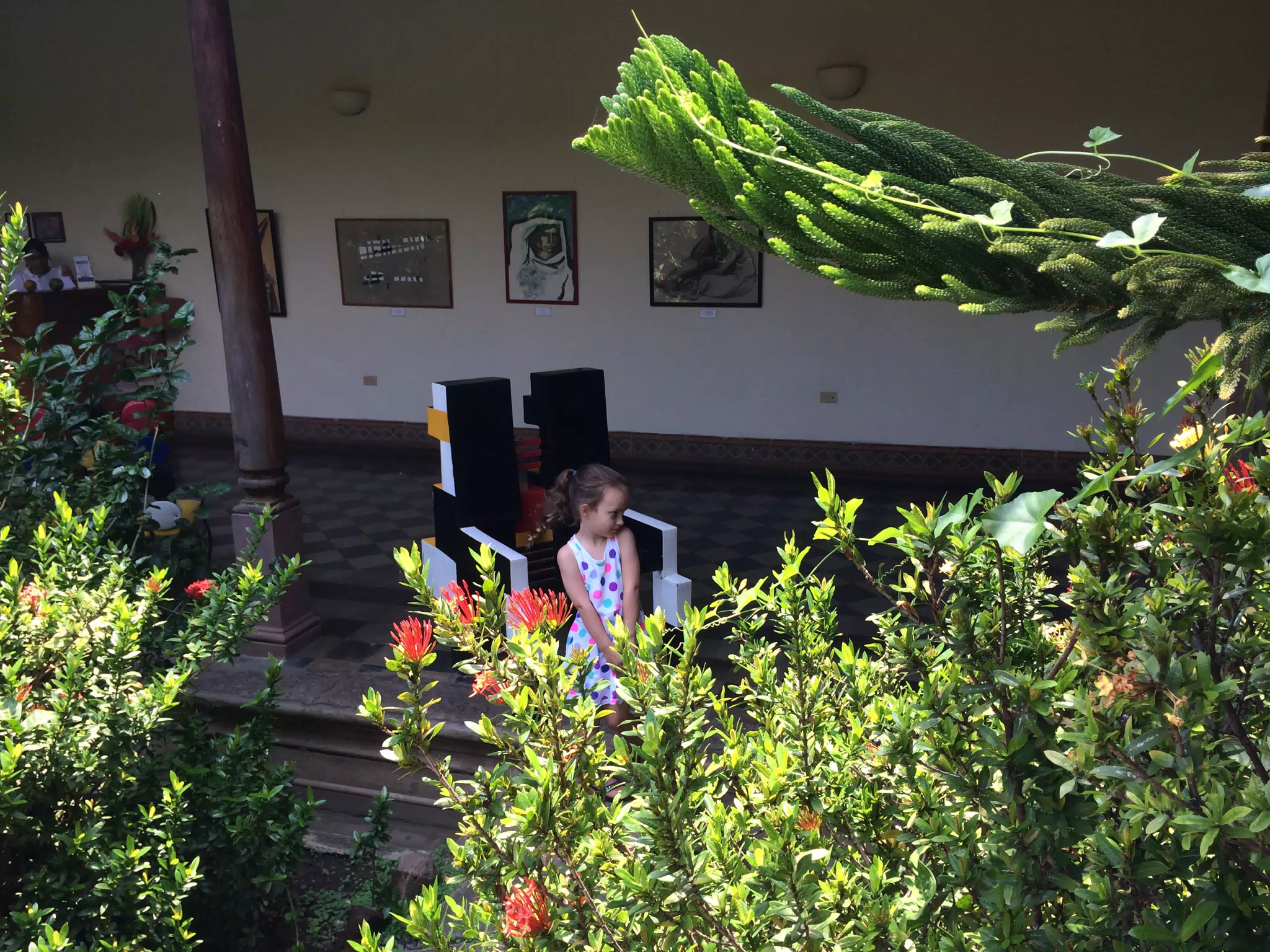 Luciana at the Choco Museo in Granada Nicaragua