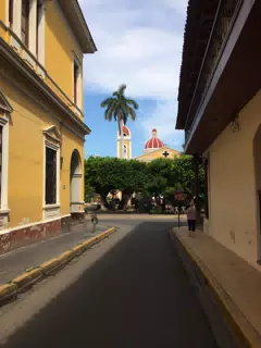 Cathedral in Granada Nicaragua Down Street