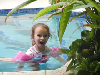 Luciana in the Pool