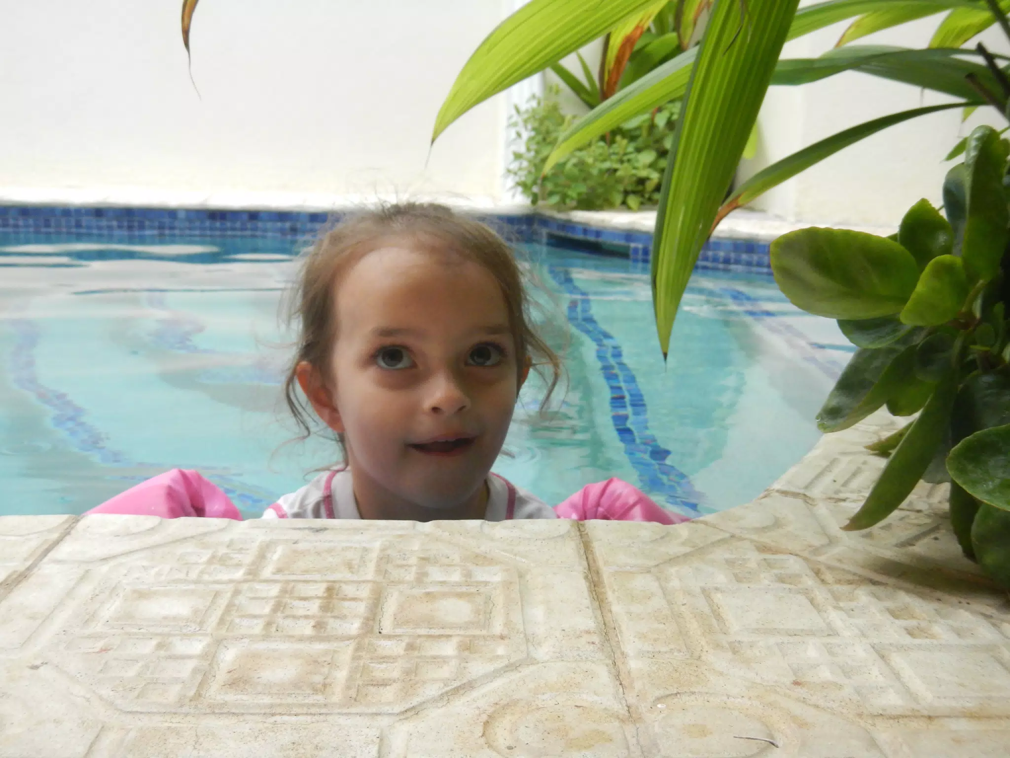 Luciana in the Pool