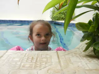 Luciana in the Pool