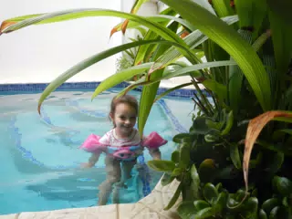 Luciana in the Pool