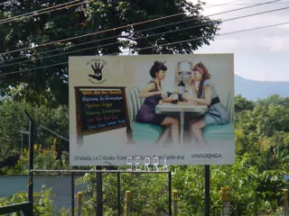 Bizarre Billboard in Granada
